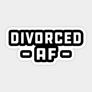 Divorced AF Sticker